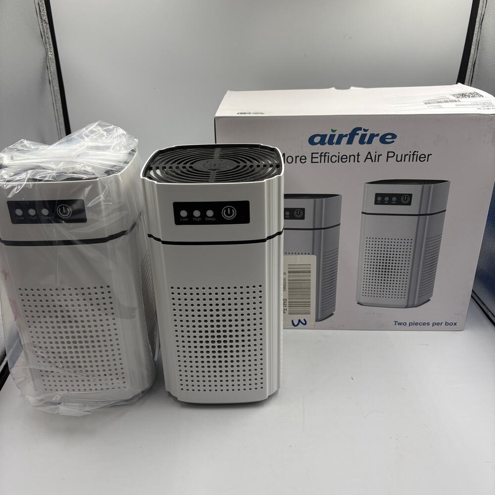 AIRFIRE AP202 HEPA Air Purifier 2 Pack Bedroom 315 Sq Ft Open Box